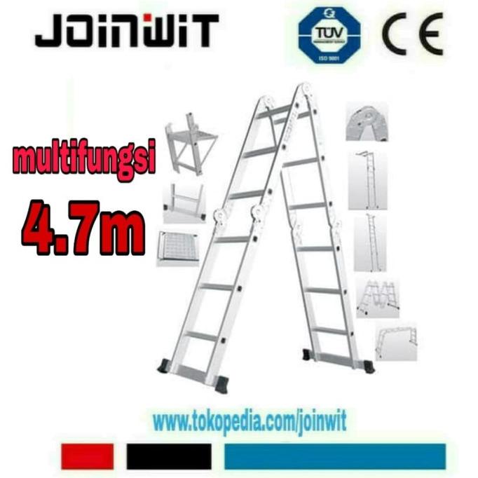 Termurah Tangga Multifungsi 4.7 Meter Tangga Lipat Tangga Alumunium AMG