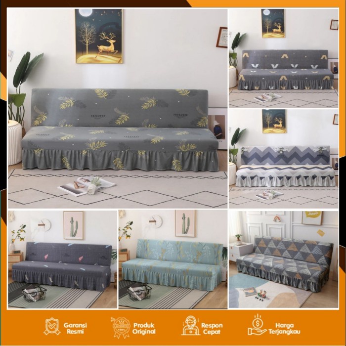 [Ready] [Terlaris] Sarung Sofa Bed Informa Cover Sofa Bed Motif