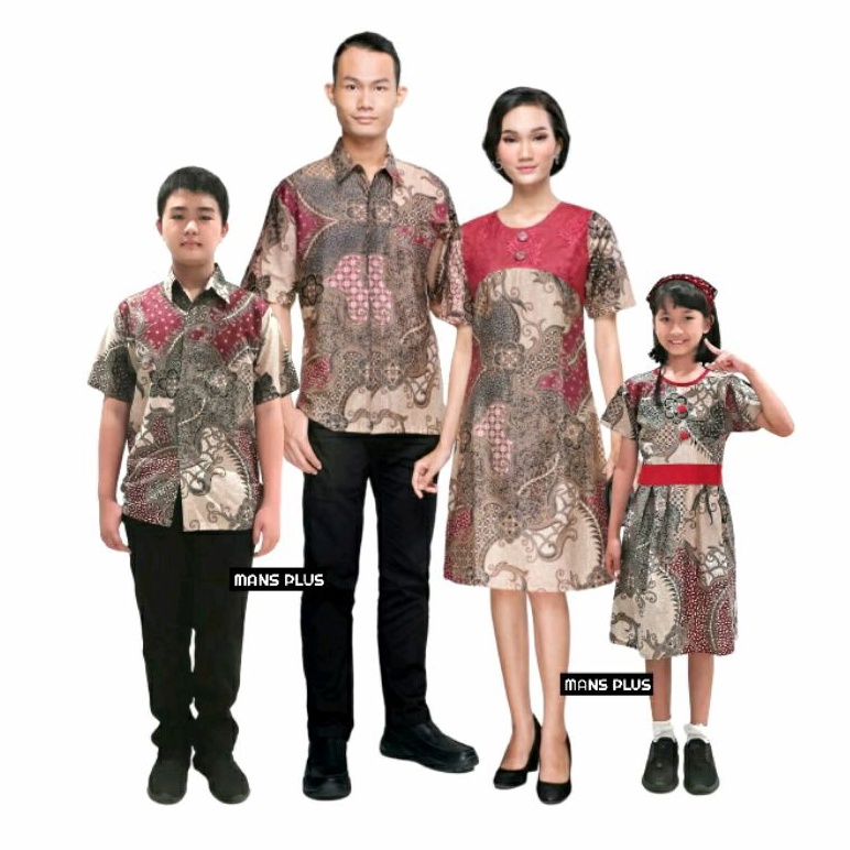 Batik Couple Dress Jumbo 4L-5L Sarimbit Keluarga Seragam Family Set SKJ