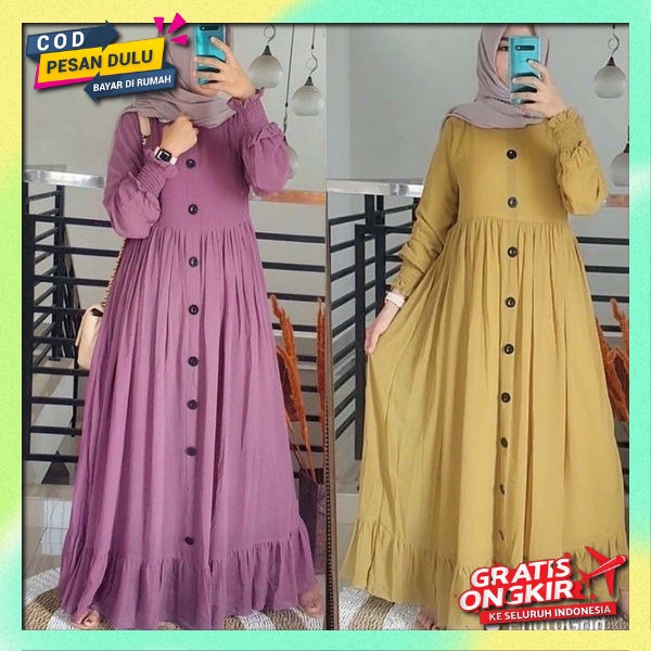 Baju Lebaran Buju Muslim Wanita Sari Bj Muslim Casual Gamis Wanita Terbaru 2023 Gmis Muslimah Elegan