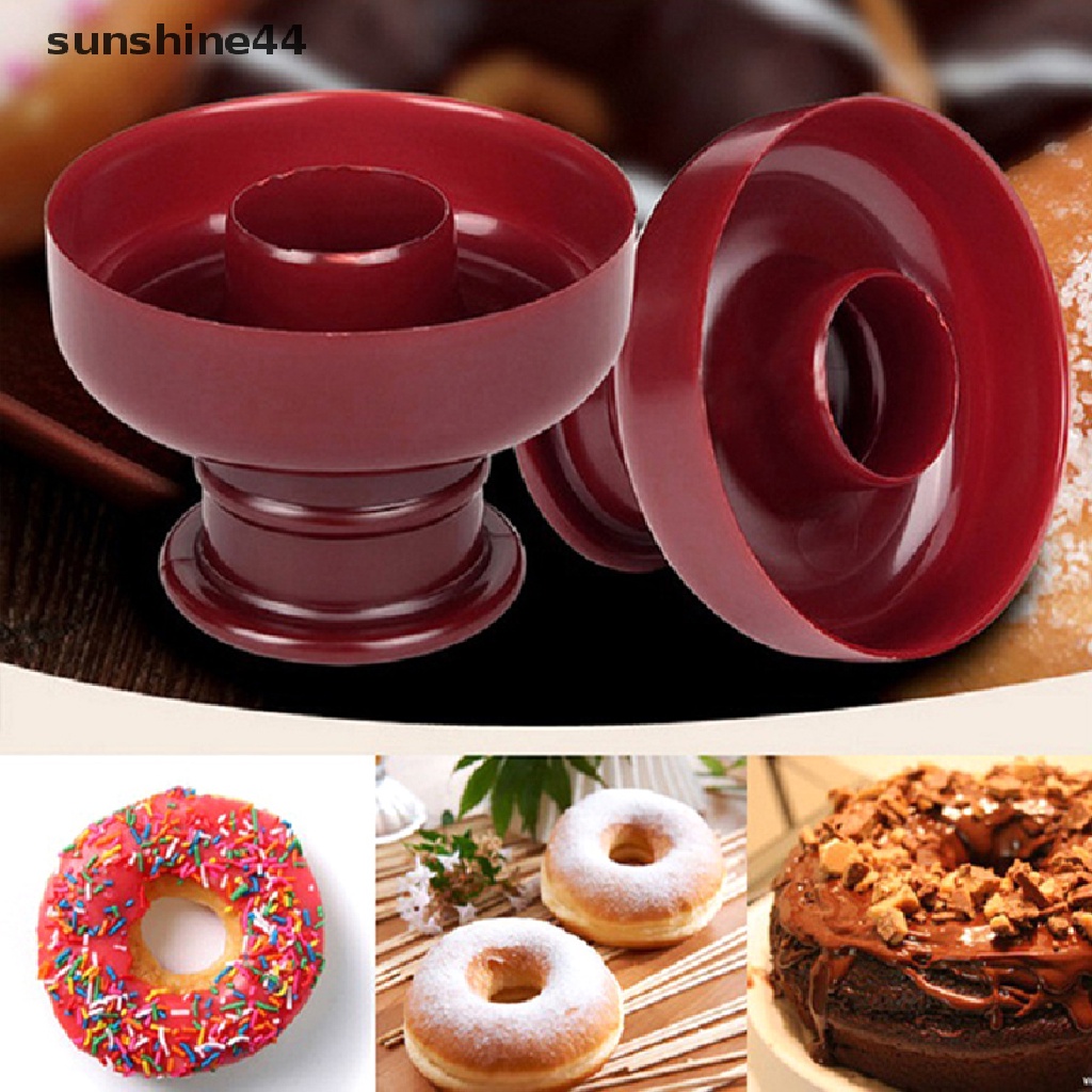 Sunshine Donut Maker Cutter Cetakan Kue Bentuk Bunga Hati Kue Roti Dessert Bakery Mould.