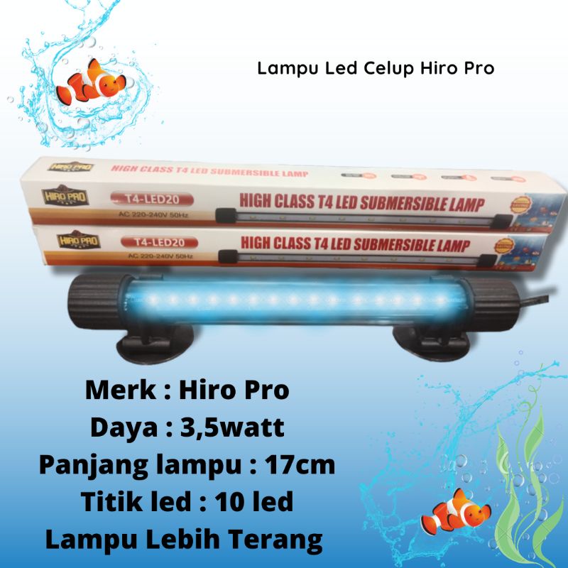 PROMO MURAH Lampu Led Celup Aquarium HIRO PRO T420