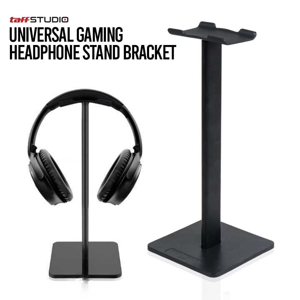 TaffSTUDIO Headphone Stand Headphone Hanger Headphone Bracket Dudukan Headphone Tempat Headphone Universal Gaming Studio NB-Z3 Black