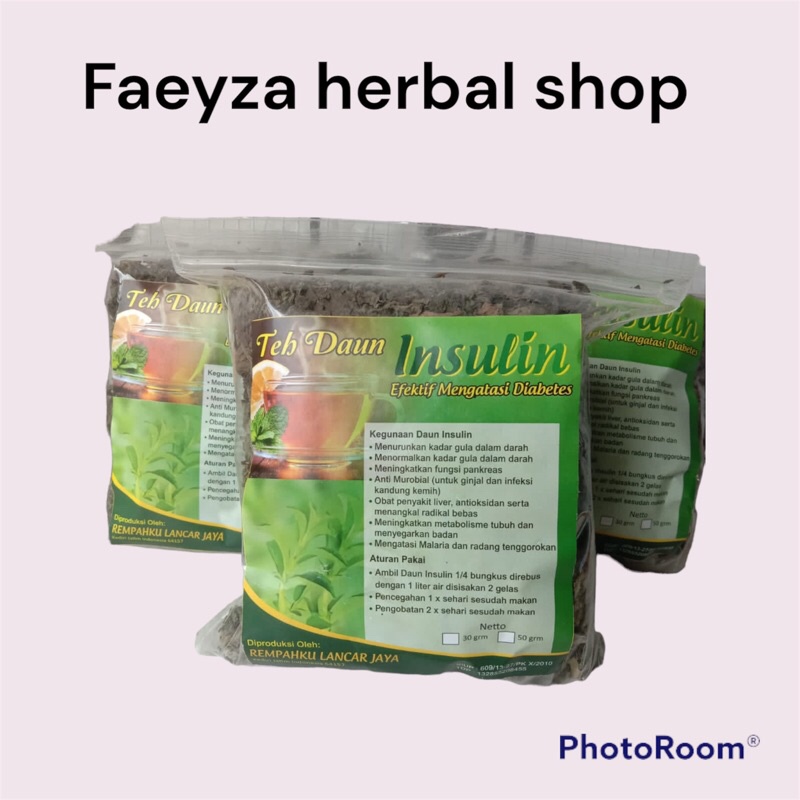 

teh daun insulin diabetes 100gr