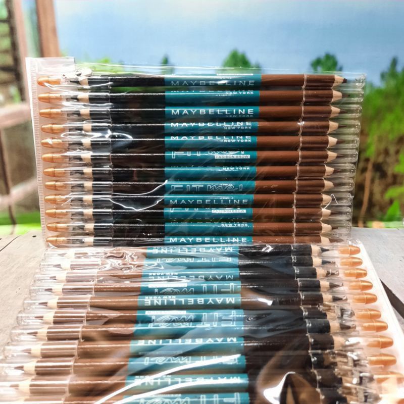 pensil alis maybelline fitme 2in1 lusinan