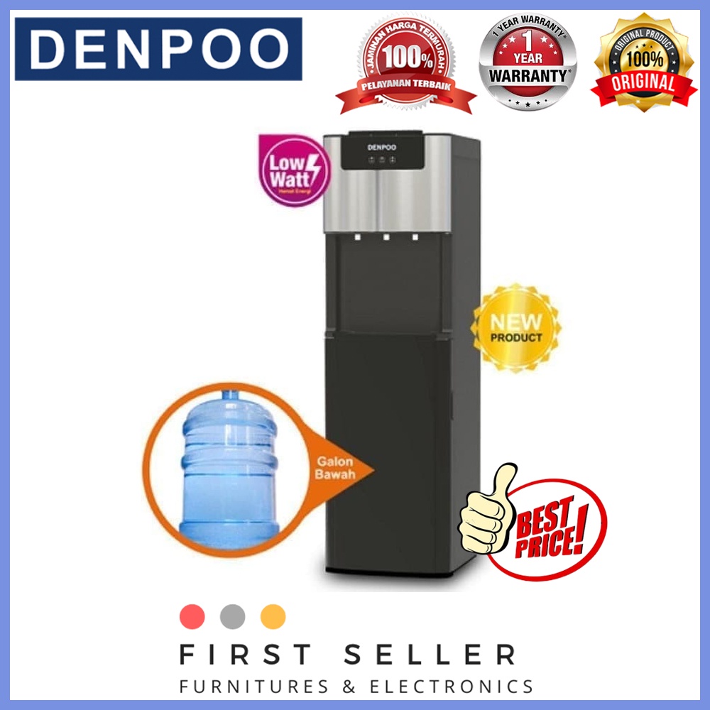 DENPOO DISPENSER GALON BAWAH DDB-39 / DDB 39 (NORMAL, COOL AND HOT)