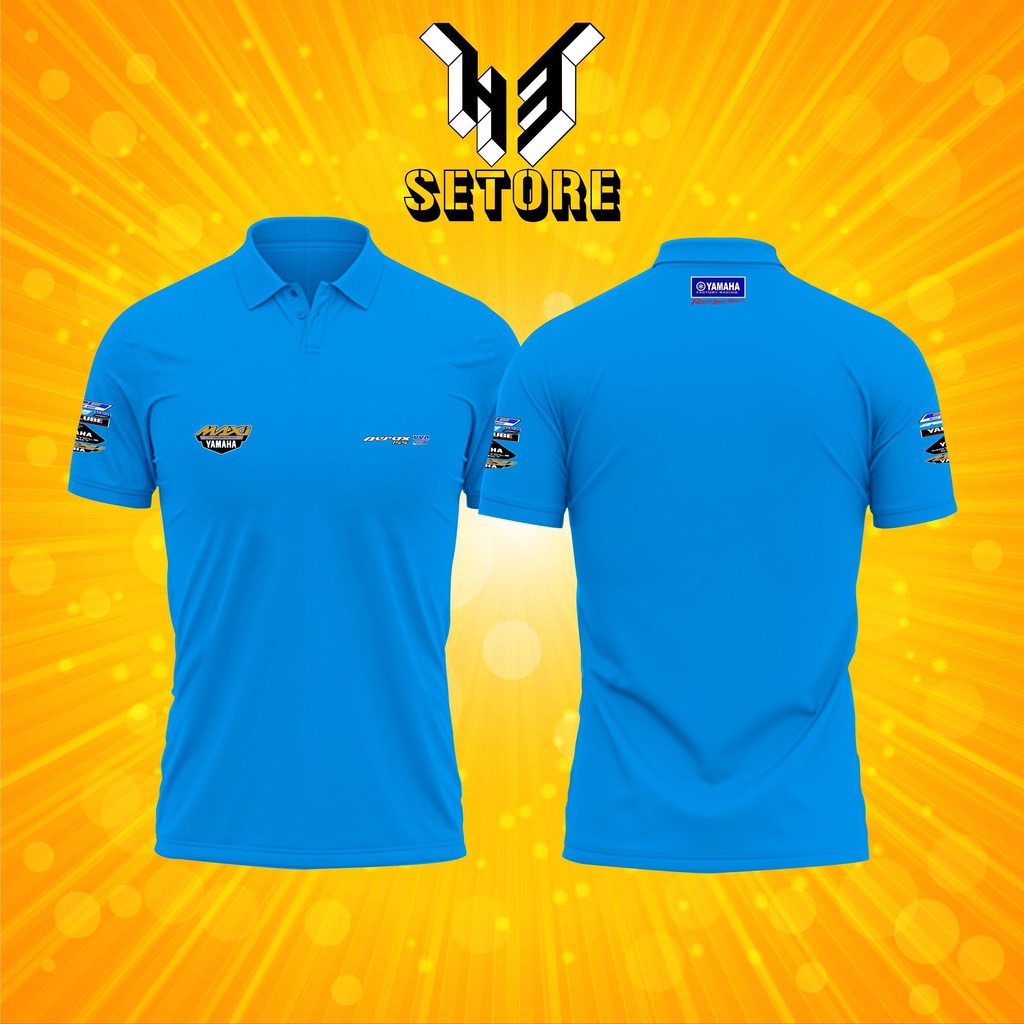 Polo Shirt Kaos Polo Motor YAMAHA AEROX 155 Vva Maxi Kaos Dealer Motor Otomotif - H3