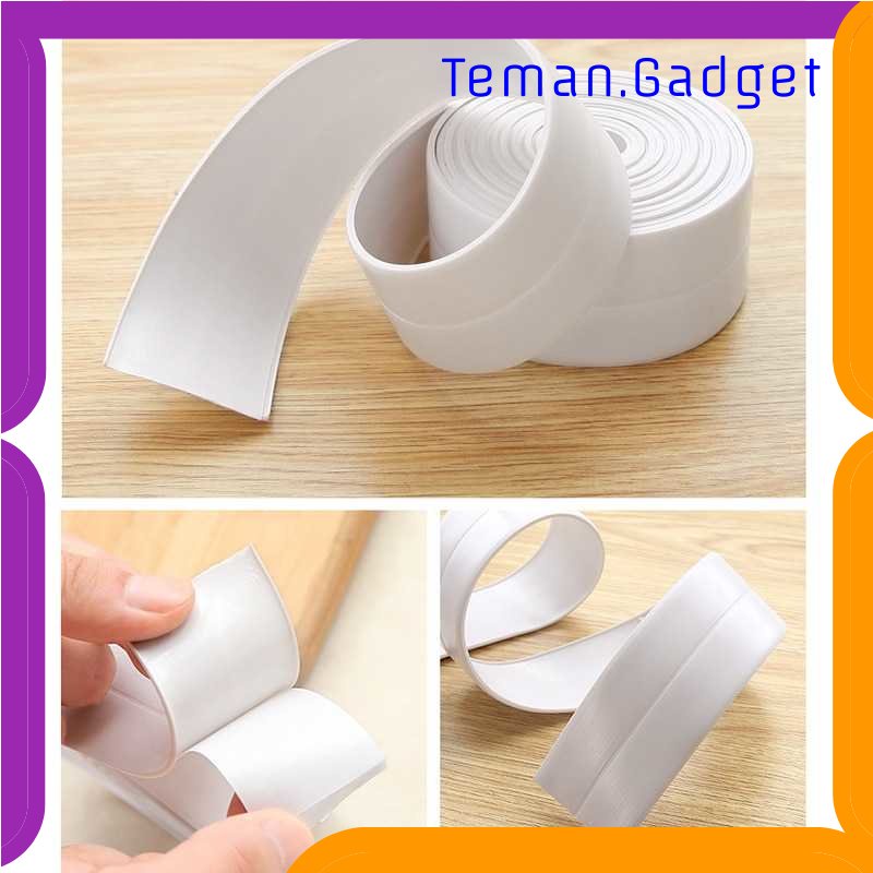 TG - DPR Mildew Sealing Strip Sticker PVC Dapur Kamar Mandi 3.2m x 3.5cm