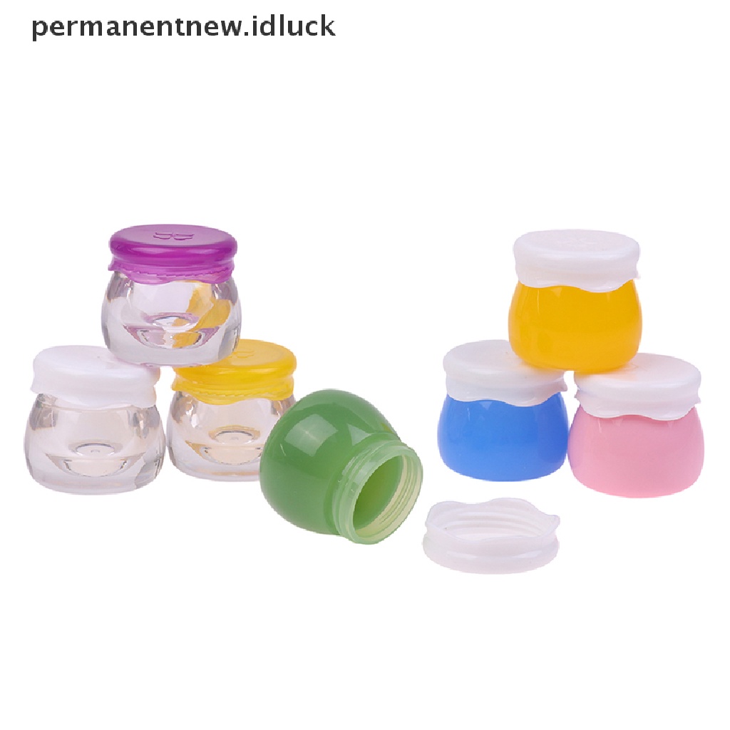 [luckypermanentnew] 1pc Toples Selai Akrilik Transparan Botol Cream Wajah Wadah Bumbu Portable [ID]