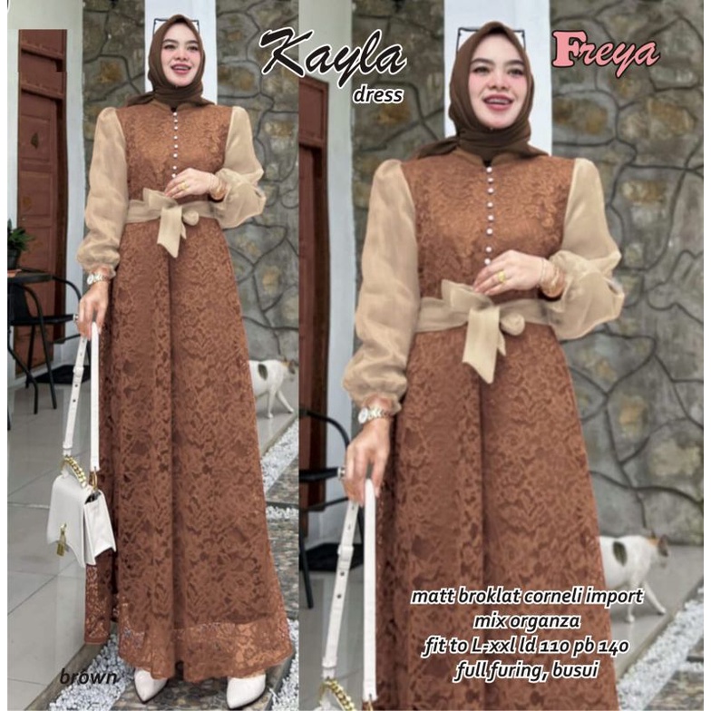 BAJU KAYLA DRESS BY FREYA