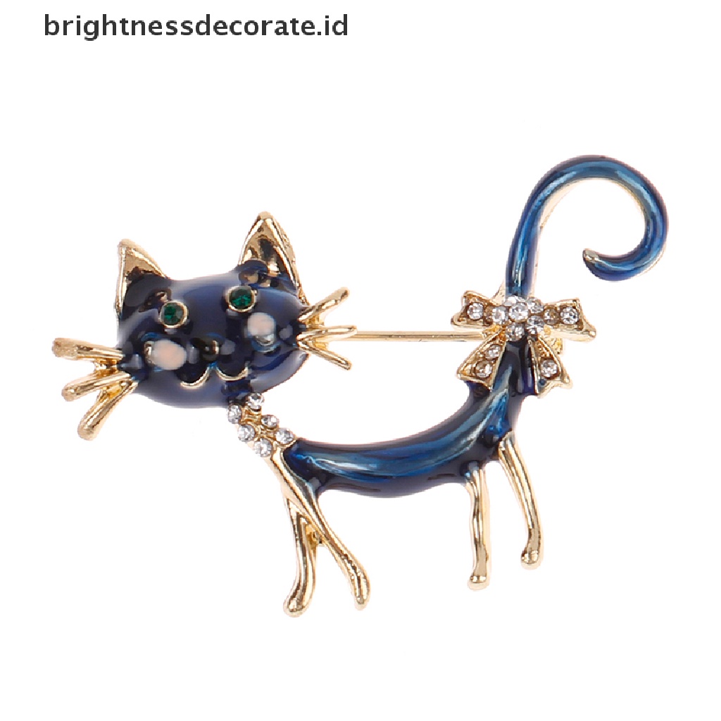 [Birth] Kepribadian Kucing Biru Bros Gadis Wanita Kantor Kasual Bros Pin Hadiah [ID]