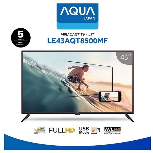 Aqua 43AQT8500MF 43 Inch Digital Miracast TV FHD