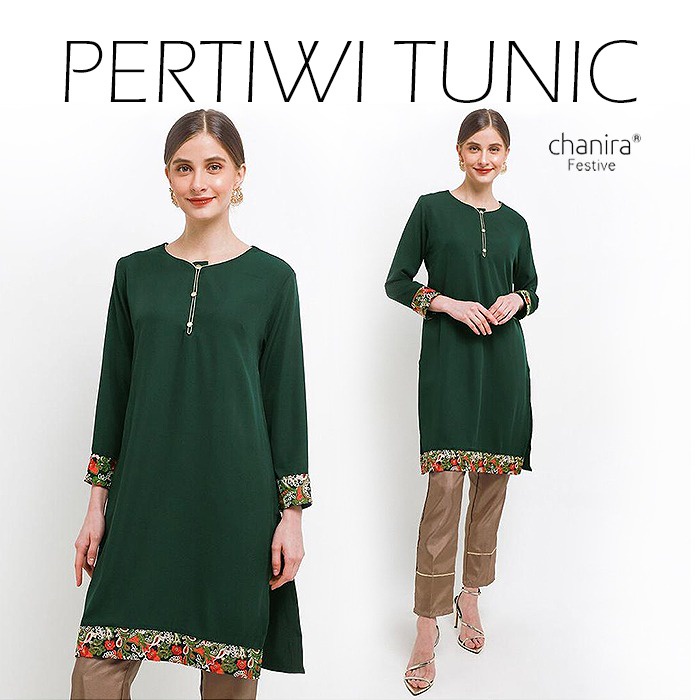 CHANIRA - Pertiwi / Atasan Tunik Wanita Motif Premium