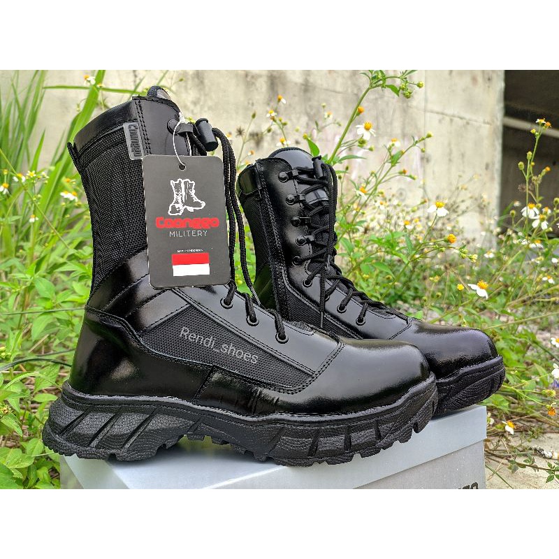 Sepatu PDL Jatah POLRI 100% Kulit Sapi Asli Original CAANGGO MILITERY Terbaru 2020