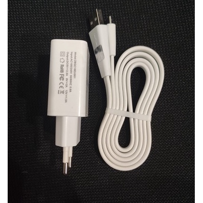 INFINIX Charger 18W Fast Charging ZBQC18EU + Micro USB Original