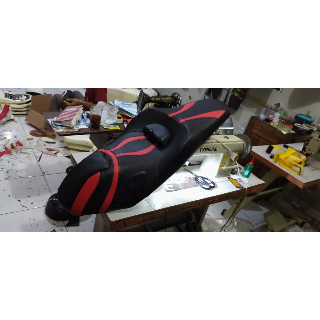 JOK AEROX CUSTOME MODIFIKASI KULIT MBTECH-JOK CUSTOME MOTOR AEROX