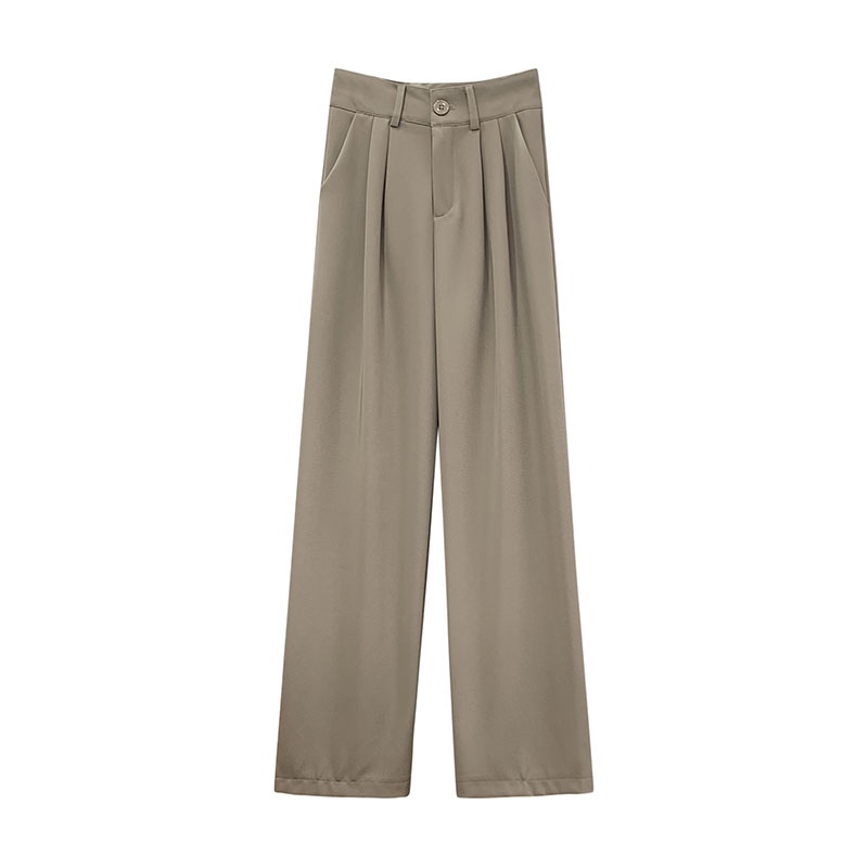 Loose Pants Celana Kantor Wanita/Celana Kulot Formal Wanita Katun Polyester Ypd.id-CREAM
