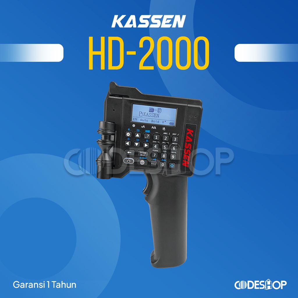 Printer Portable Kassen HD-2000 Inkjet Printer Cetak Label Expired Date