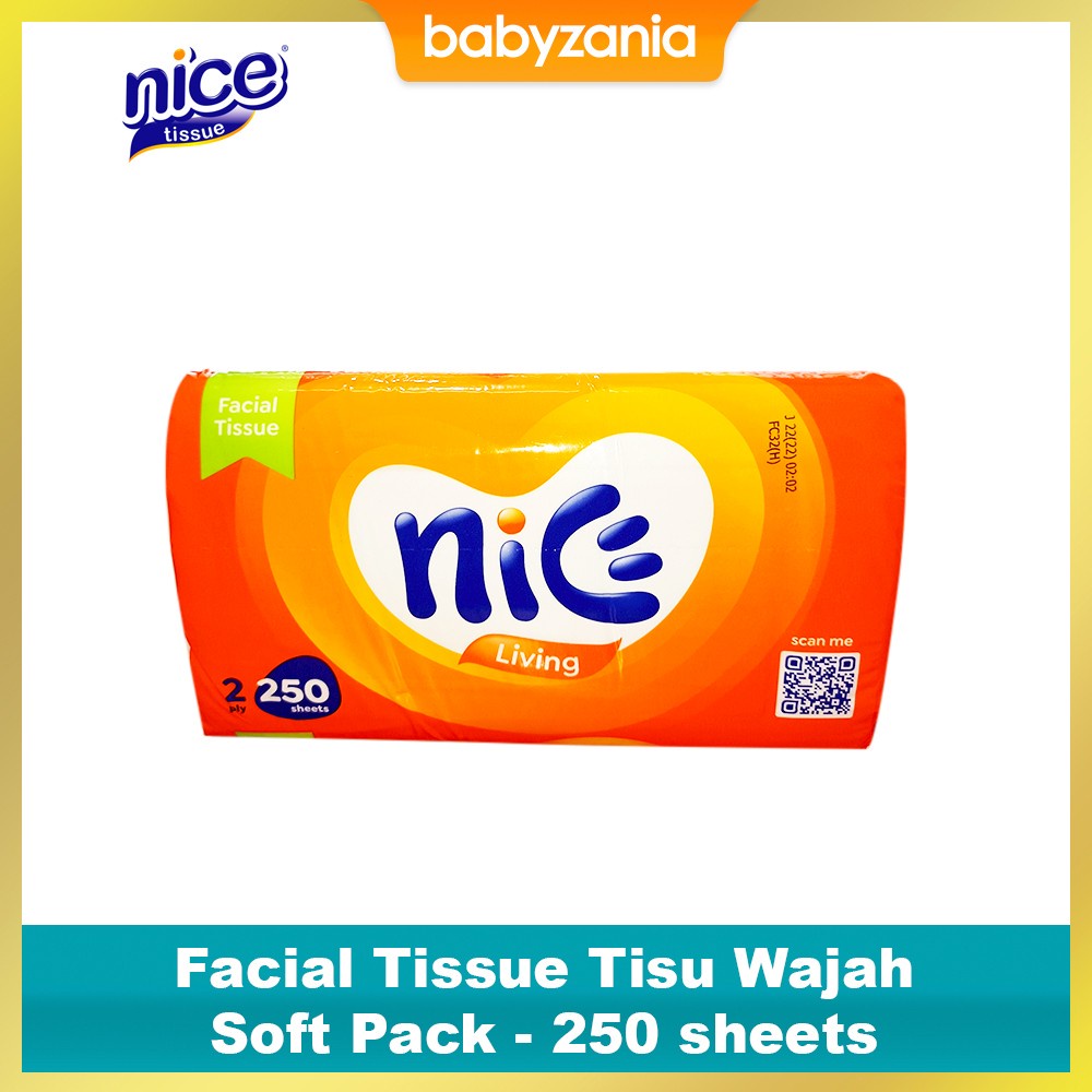 Nice Facial Tissue Tisu Wajah Soft Pack - 250 sheets