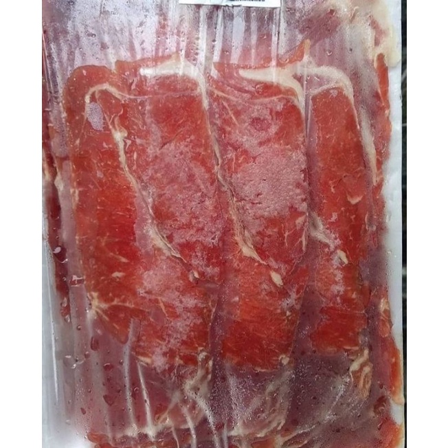 

Daging beef slice premium (lemak sedikit) 500gr (khusus pengiriman instan)