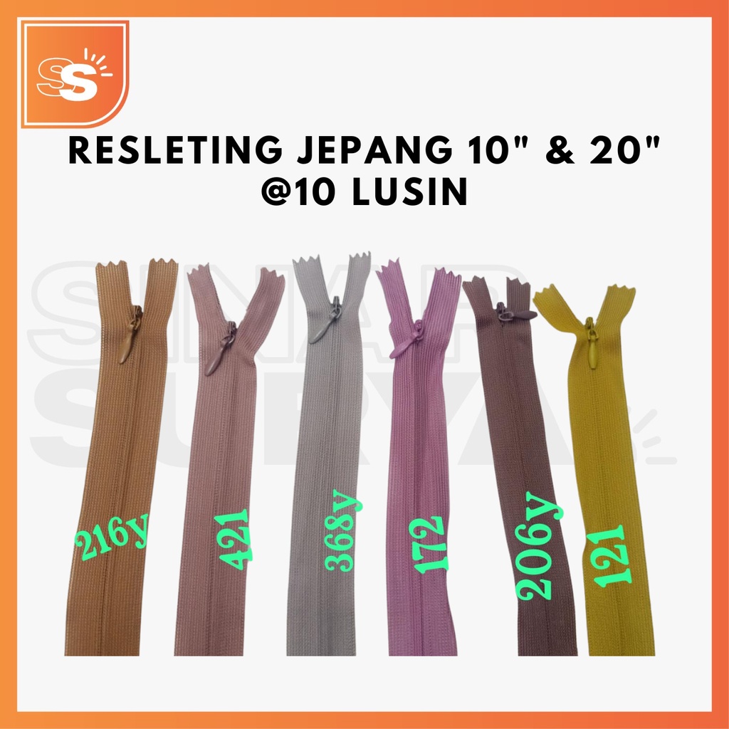 Resleting Jepang 25cm (10 Inch) &amp; 50cm (20 Inch) @10 Lusin