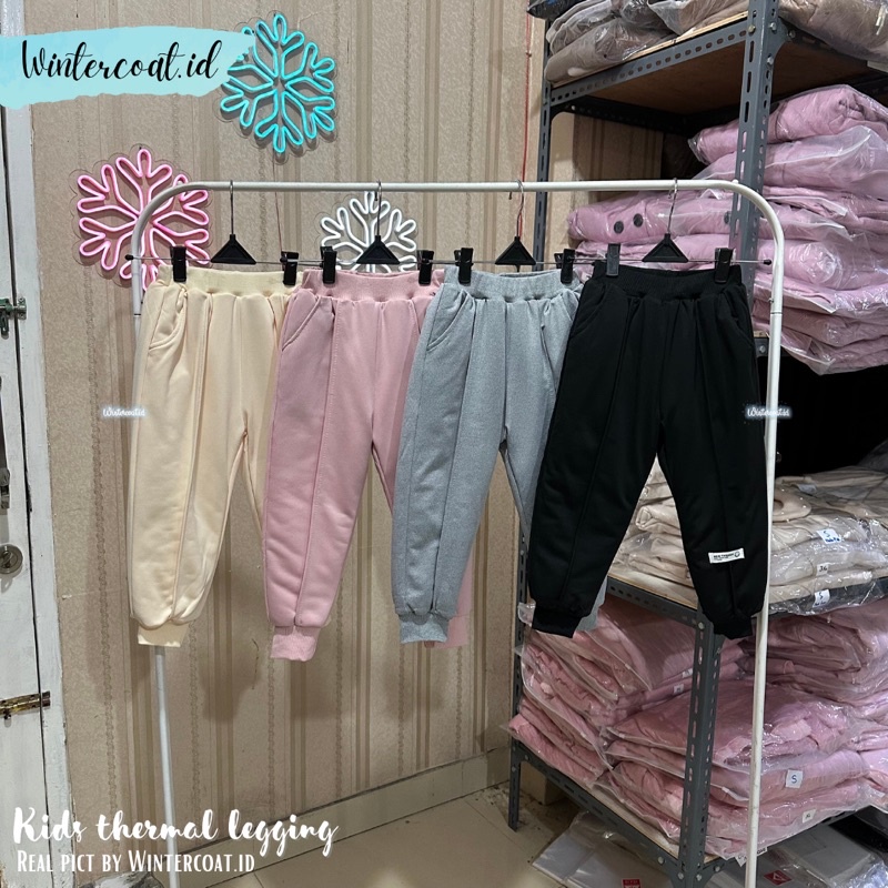 Celana winter anak kids balita pants musim dingin thermal suhu minus gunung hangat import unisex cowok cewek tebal