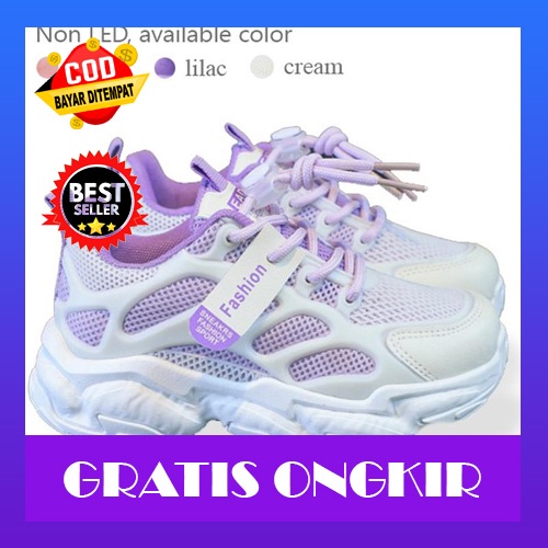 Sepatu Sneaker Anak Perempuan Laki-Laki Lampu Led Import/ Sepatu Anak Tk Sd Umur 1 2 3 4 5 6 7 8 9 1