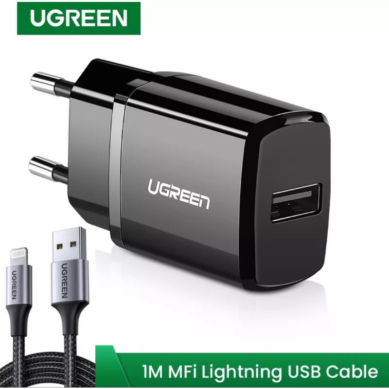 Ugreen Charger Iphone 5 6 7 8 Plus X XR XS Max Ipad Daya 10,5W