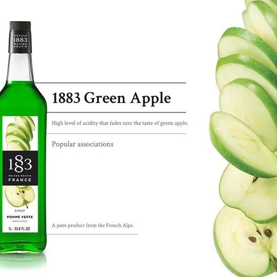 

GREEN APPLE SIRUP 1883 MAISON ROUTIN