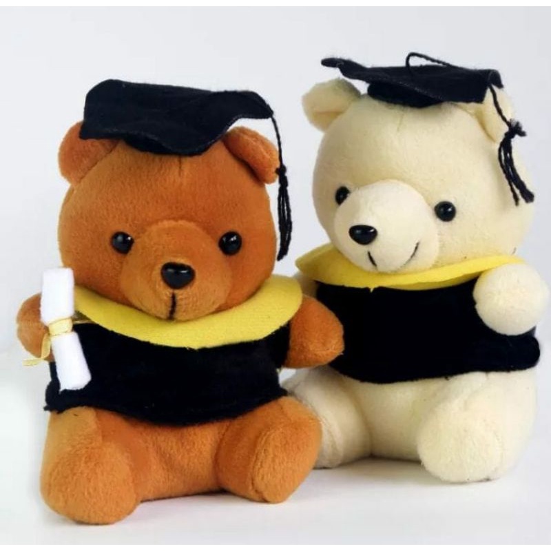 boneka wisuda 15 cm / boneka bear wisuda mini / boneka wisuda untuk buket / boneka wisuda kecil / bo