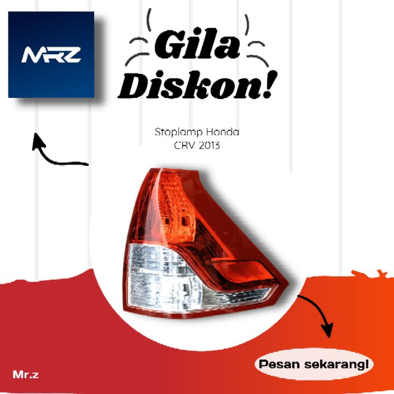 stoplamp Honda CRV 2013-2015 lampu belakang CRV