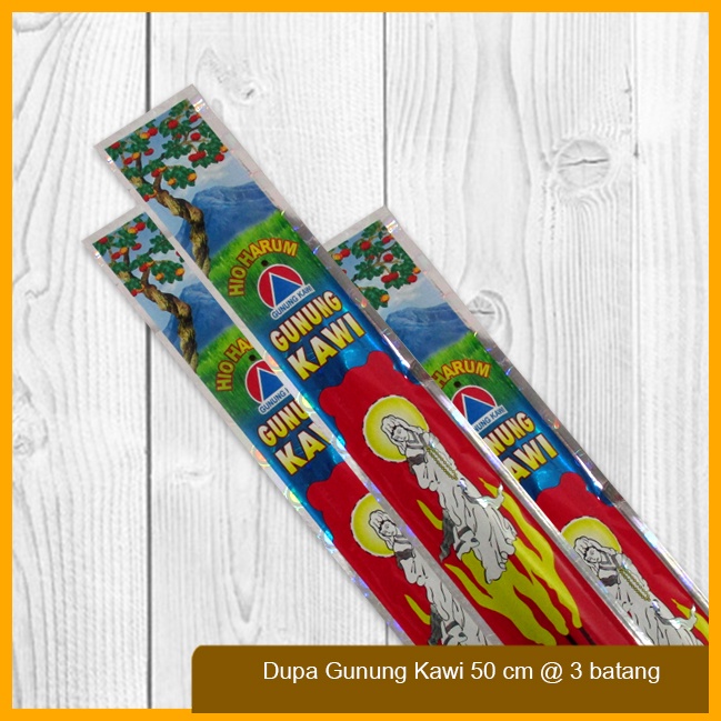 Dupa / Hio Wangi Gunung Kawi Stick Hitam Cap Buah Thoo 50 cm @3 batang