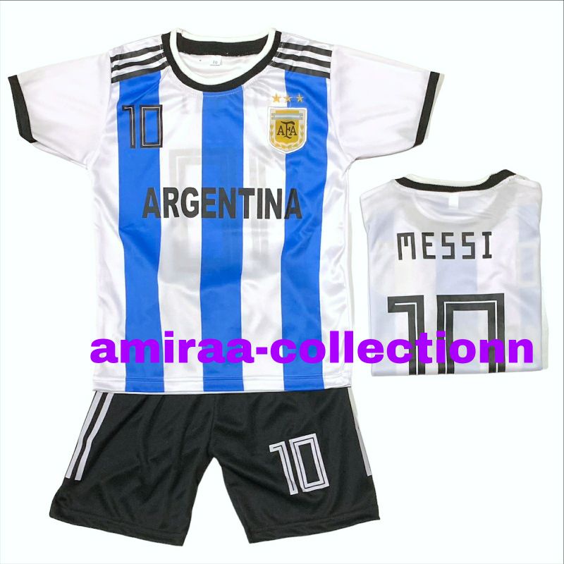 SETELAN BAJU BOLA ANAK  NEGARA ARGENTINA TERBARU  KAOS BAJU BOLA ANAK LAKI LAKI TERMURAH