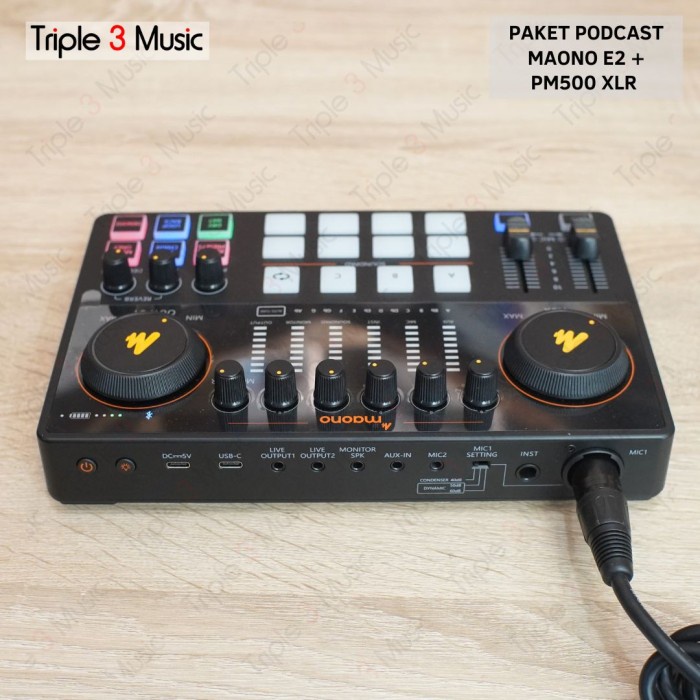 Paket Maono E2 Paket Podcast 1 orang With PM500