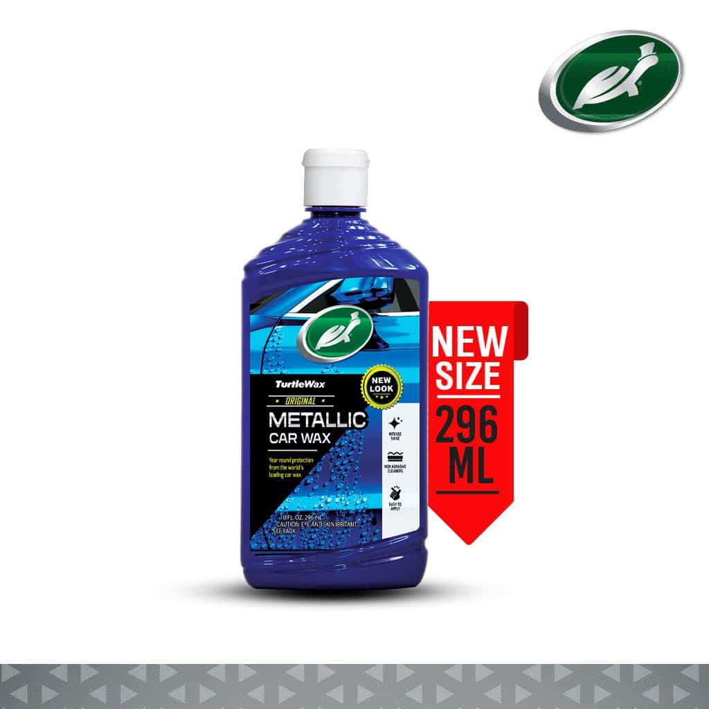 Turtle Wax Metallic Car Wax Liquid 296 mL Pengkilap Mobil Motor Helm Dengan Gloss Maximizer