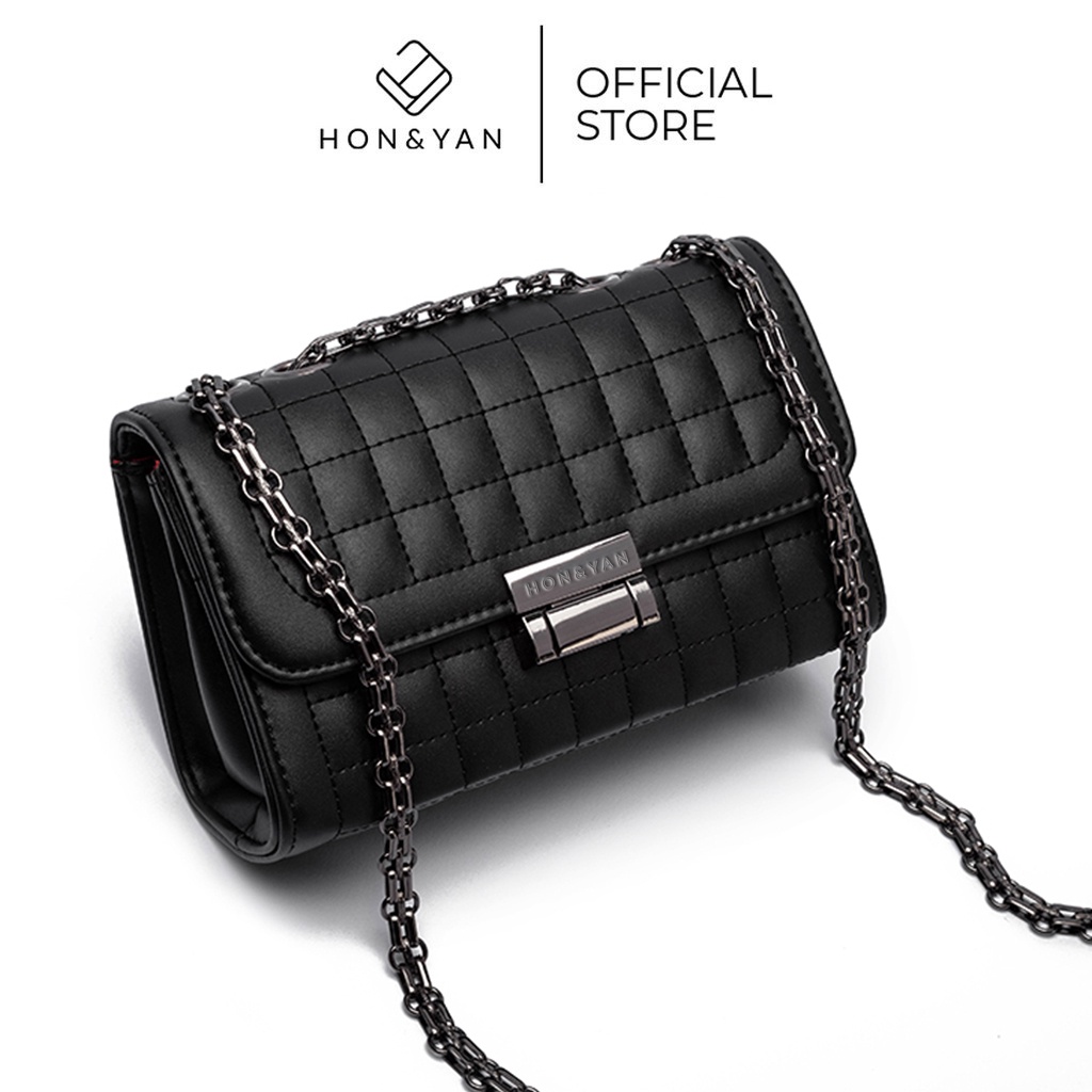 [HONYAN]  Tas Selempang Wanita Import Kekinian Terbaru Tas Pesta Kondangan Sling Bag Elegant Original Branded - Caren Shoulder Bag