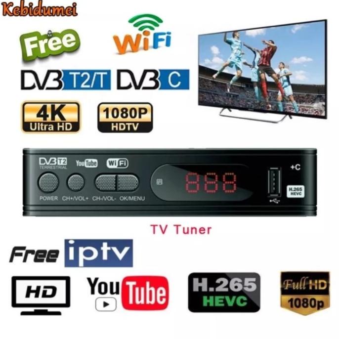 Set Top Box Digital Megogo STB Receiver Hd Semua Tv Layar Tabung Led