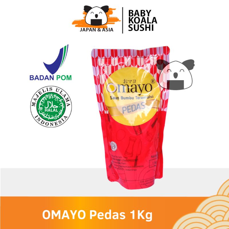 OMAYO Mayo Mayonnaise Pedas 1 Kg Halal │ Mayonnaise Spicy