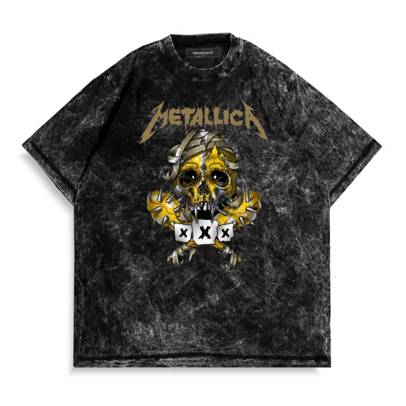 METALLICA 1981 - Washing T-Shirt - T-Shirt Washing Oversize - Kaos Washing Pria - Kaos Cewe Cowo - Kaos Washing Oversize - Baju Kaos