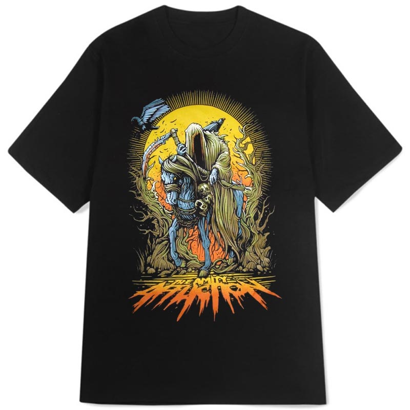 Kaos Affliction - Tshirt Motif Tengkorak Casual Unisex New Cotton T - SHIRT SKU-24995886697712256912