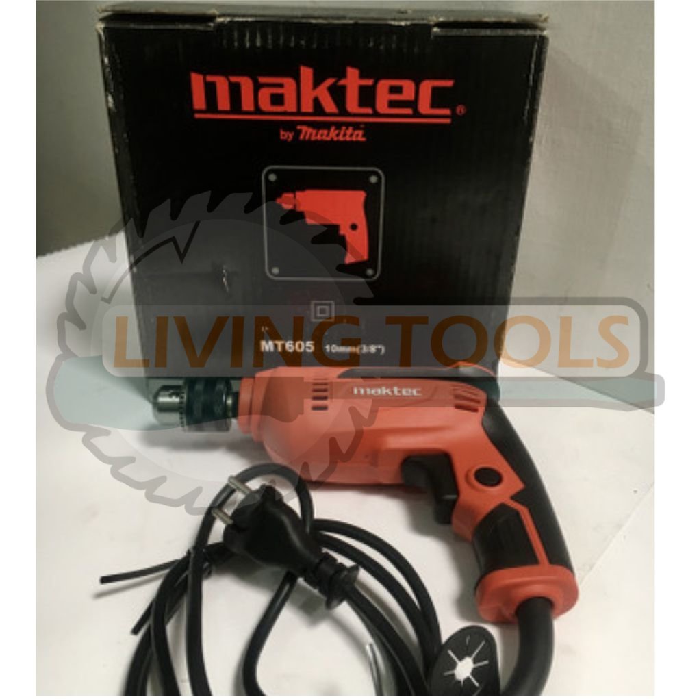 Mesin Bor MAKTEC MT605 Mesin Bor Kayu Besi 10mm Maktec MT-605 Electric Hand Drill 10mm MT605 MAKTEC