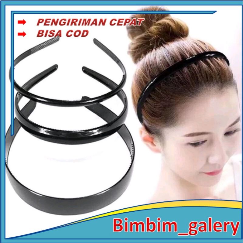 BANDO POLOS  WARNA & HITAM PLASTIK Bando Korea polos bando dewasa