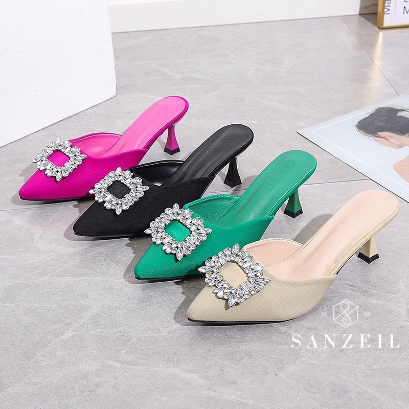 1717 Sanzeil CLARE - Black Sanzeil Heels Wanita Pesta