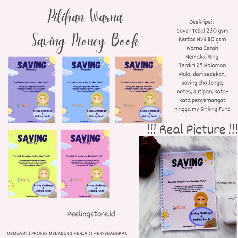 

H7Y Saving Money Book - Buku Nabung Menyenangkan Handmade