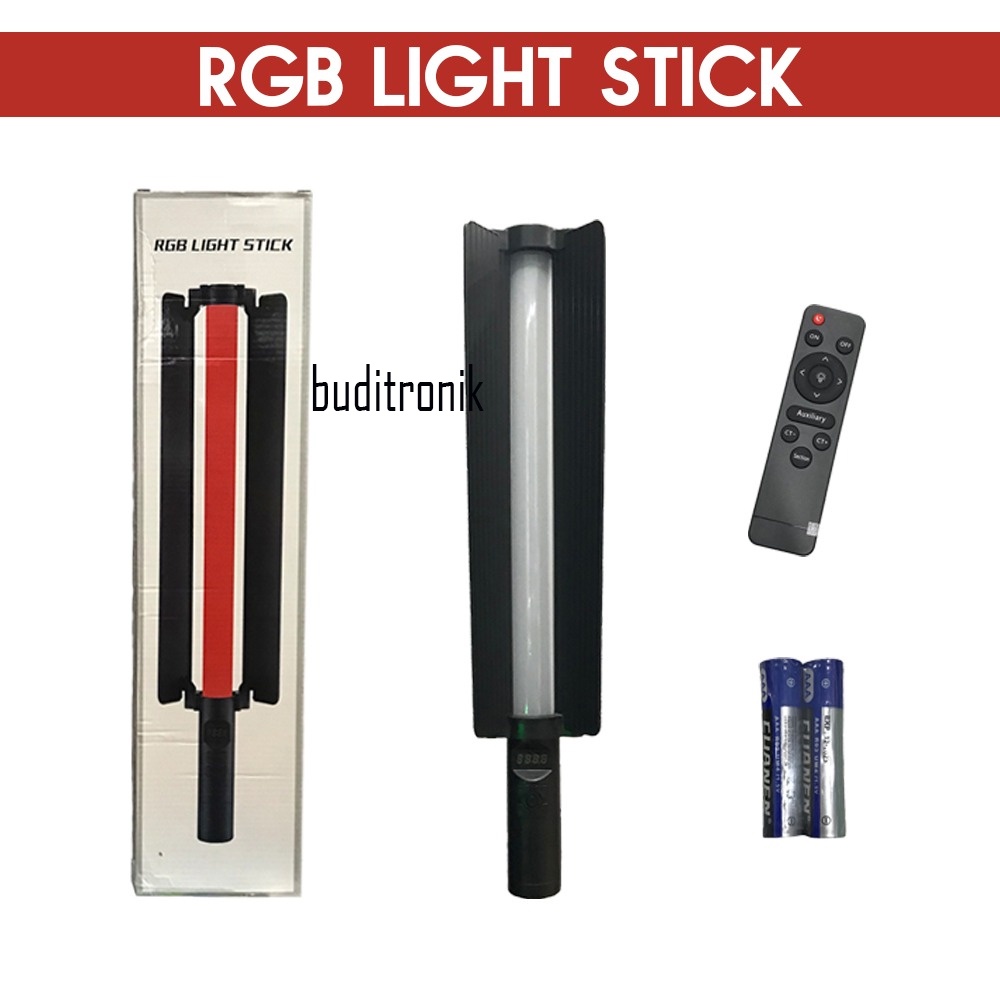 RGB Stick Handheld LED Video RGB Lighting Photography Light 2000LM 6000K