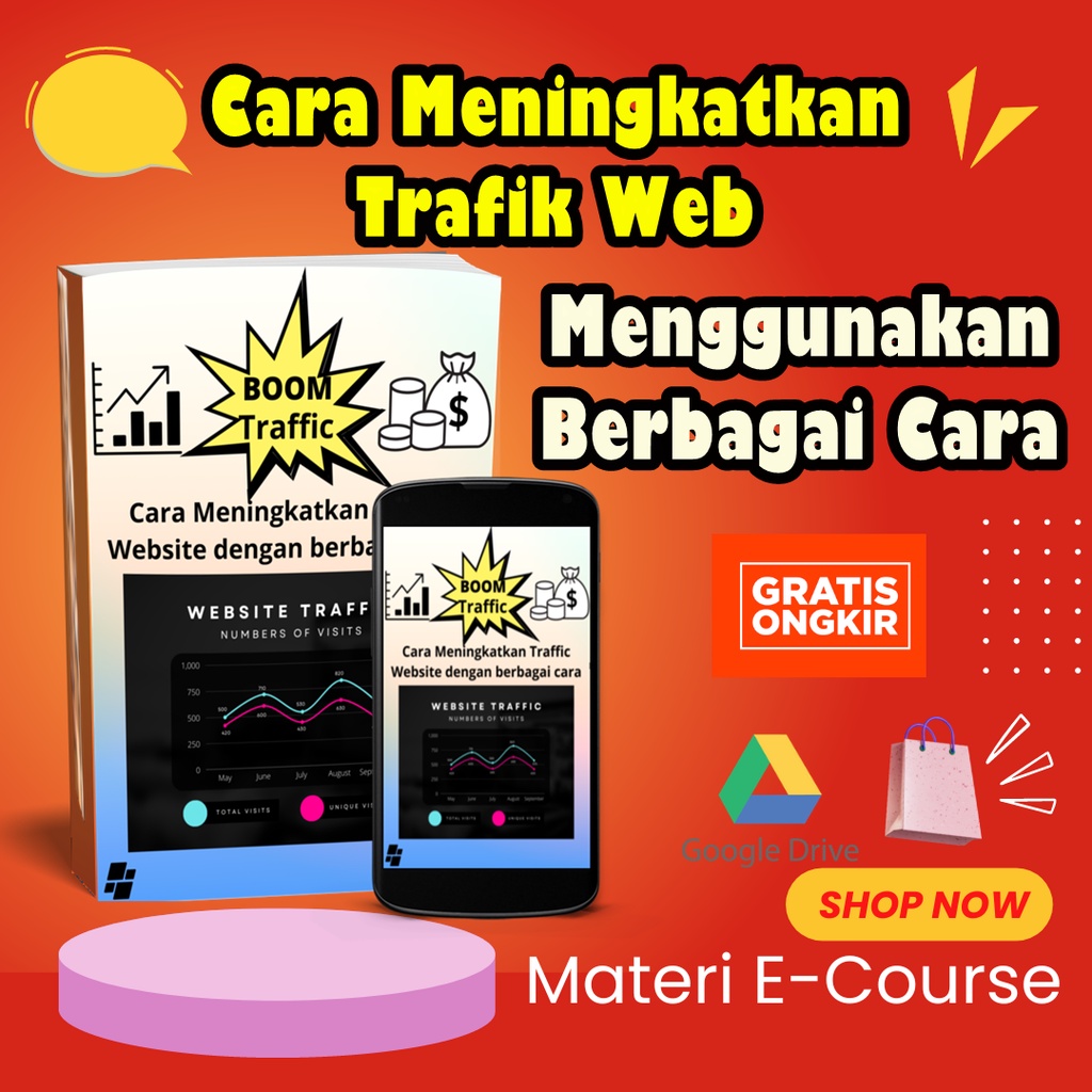 Materi Lengkap E-Course Boom Traffic - Cara Meningkatkan Trafik Web atau Blog dengan cepat