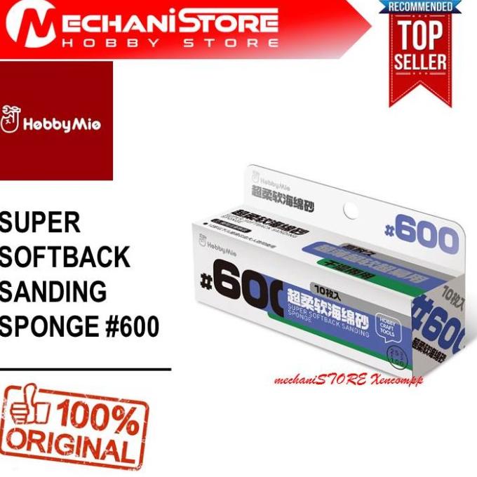 Hobby Mio Super Softback Sanding Sponge 600 Amplas Gundam Mg Hg Rg