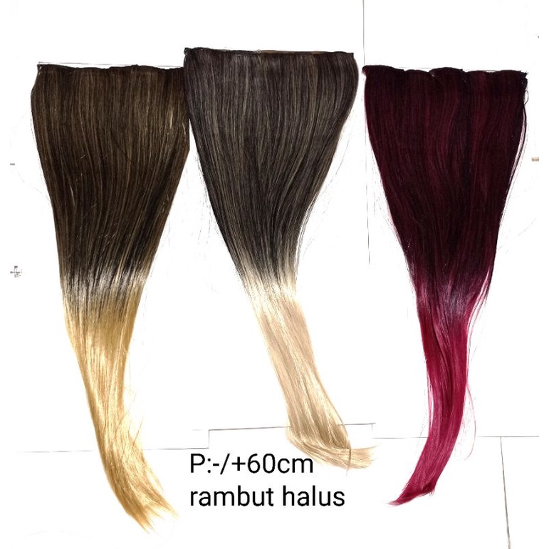 Hair Extension|Hair Clip|Rambut Palsu|Hair Extension 2warna