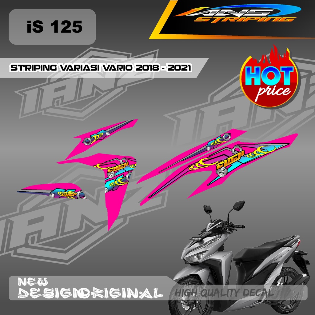 NEW DECAL STIKER STRIPING VARIO Led Vario 150 MOTIF GRAFIK RACING BAHAN HOLOGRAM / NON HOLOGRAM IS125