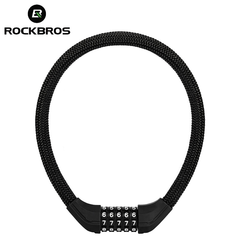 ROCKBROS Kunci Gembok Sepeda Password Lock, Anti Maling  Elastis ABS Portable Cable Lock RKS515 /RKS502